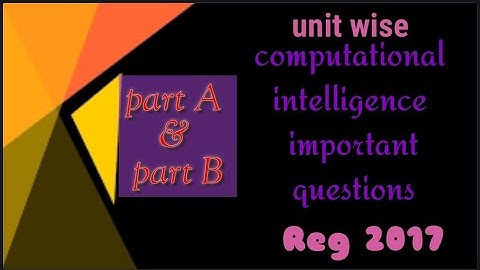 AU Reg 2017 Computational Intelligence important questions  in Tamil