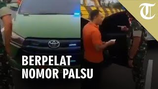 Viral Video Mobil Dinas TNI AD dengan Pelat Nomor Palsu