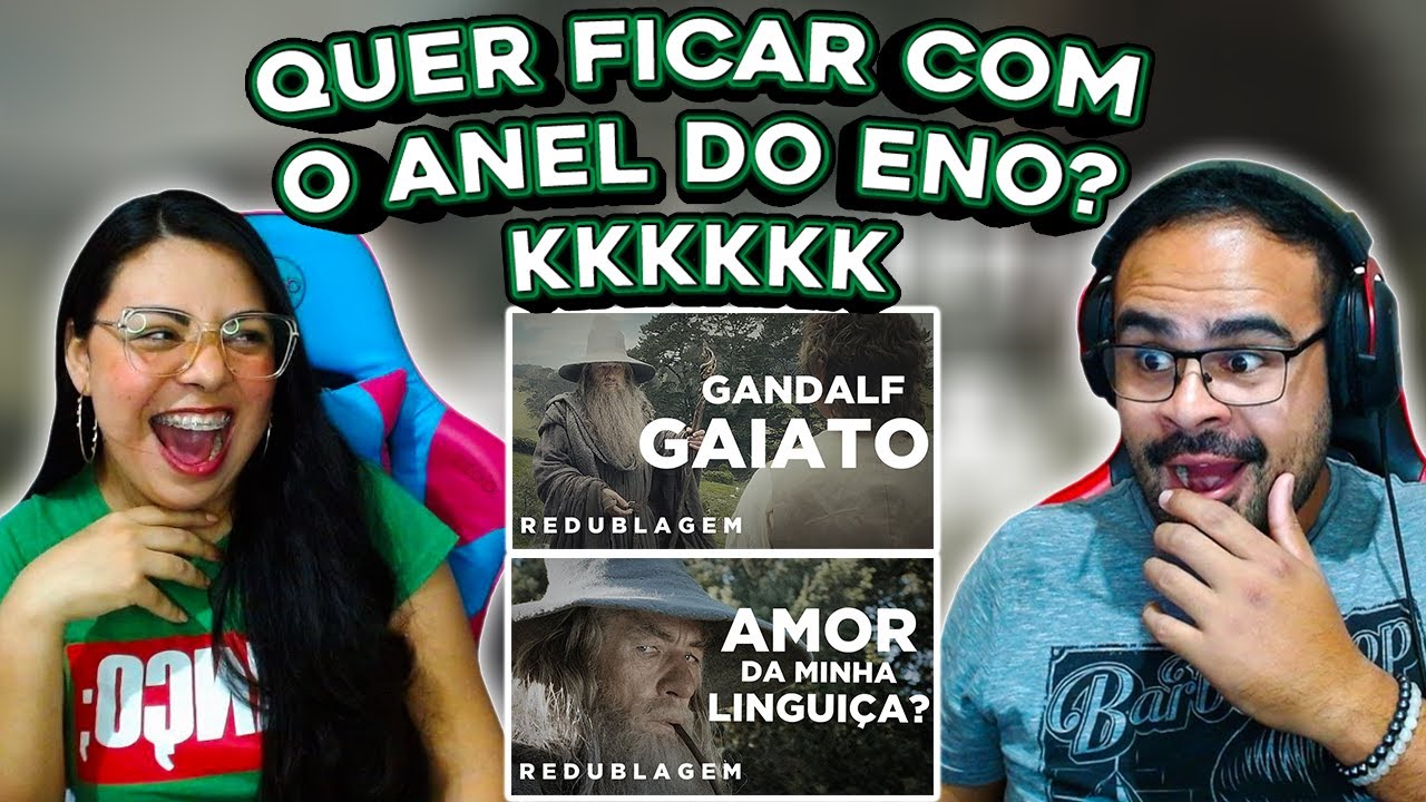 REACT Pabollo | Gandalf Gaiato 1 e 2 (Paródia Redublagem)