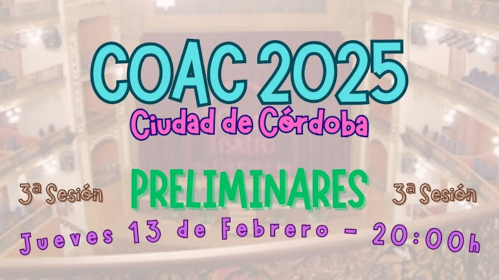 [COAC Córdoba 2025] 3ª Sesión Preliminares
