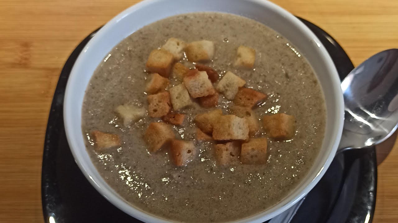 Crema de champiñones (ingredientes en la descripción)