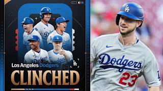FULL 9TH: The Dodgers clinch their 14th consecutive Postseason berth! 🍻