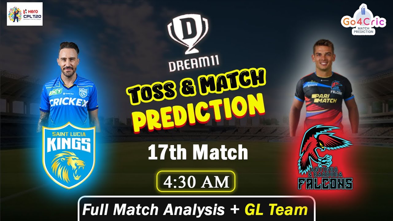 Caribbean Premier League 2024 | Saint Lucia K vs Barbuda Falcons SLK vs ABF | 17th Match Prediction