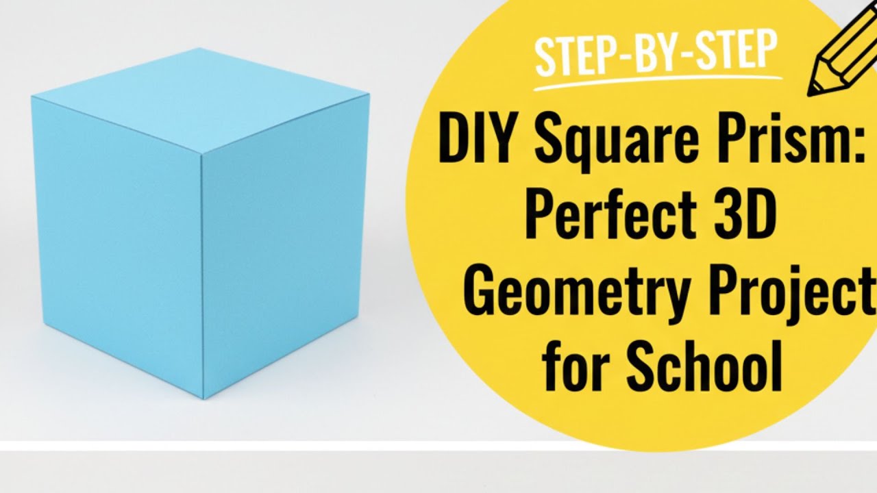 DIY Square Prism: Perfect 3D Geometry Project for School - YouTube