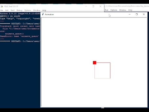 Python Square animation - YouTube