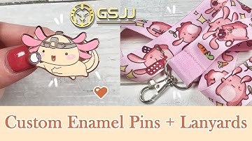 How I Make Custom Lanyards and Enamel Pins w/ GS-JJ