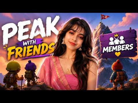 Peak With Friends And Members is too much fun💀  !exitlag #93 #girlgamer #facecam #valorantlive