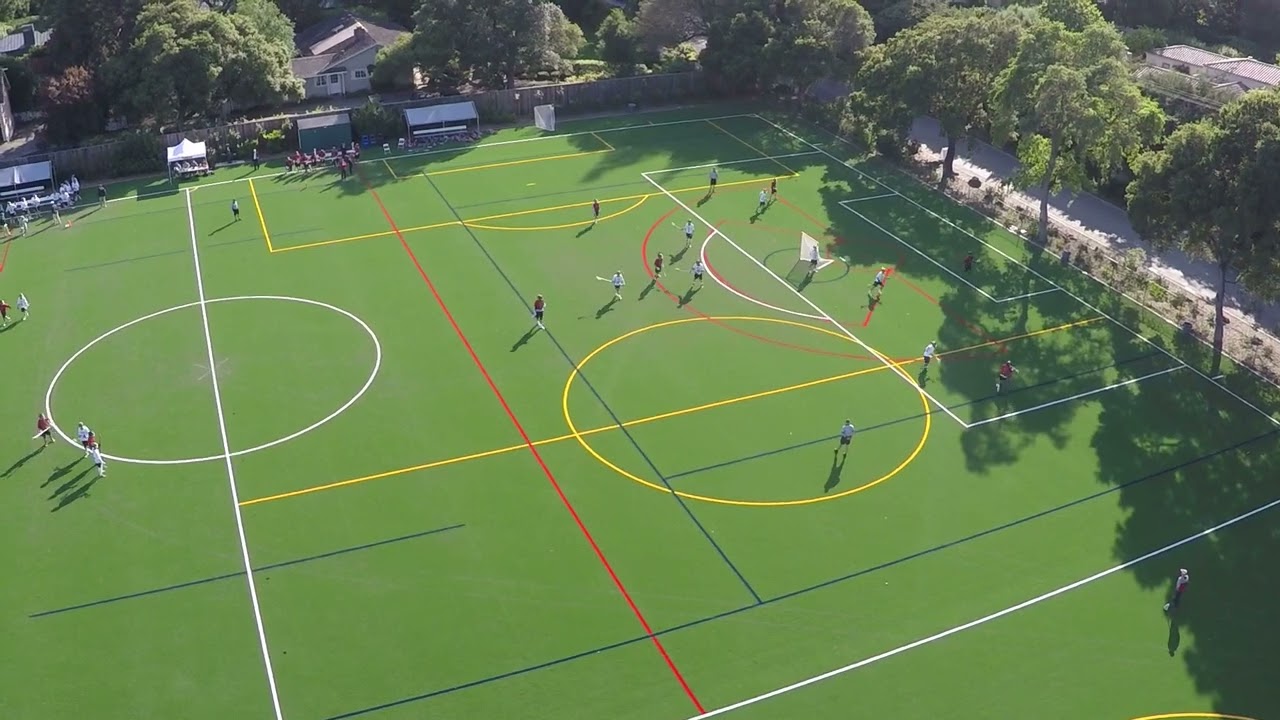 Menlo knights Boys Varsity LAX vs Aragon High School Tethered Drone Demo 04142016