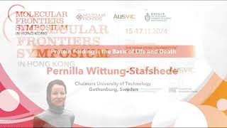 Pernilla Wittung Stafshede: Protein Folding is the Basis of Life and Death
Lecture by Professor Pernilla Wittung Stafshede, Chalmers University of Technology, at the Molecular Frontiers Symposium Frontiers of New Knowledge in Science in Hong Kong, Nov 15-17, 2024.
ABSTRACT
Proteins are the workhorses of all living organisms and thus essential for survival. Dysfunction or inactivity of specific proteins is the basis of most human diseases. Proteins are synthesized on ribosomes as long chains of amino acids. To become active, most of these chains need to adopt unique folded three-dimensional structures. All the information for folding is incorporated within the linear chain of amino acids and most proteins fold spontaneously in test tubes. We have thousands of proteins in our cells with different amino acid chains and thereby different folded shapes. Studies during the last decades have provided a lot of knowledge of individual protein folding reactions in test tubes. However, when considering protein folding in the cells of living organisms, additional aspects (such as the crowded environment, metal ion cofactors) need to be considered. After explaining the basics of protein folding and how we study it in the laboratory, I will describe some recent findings from my research group that showcase the importance of studying protein interactions when exploring both cancer and neurodegeneration mechanisms. Pernilla Wittung Stafshede: Protein Folding is the Basis of Life and Death