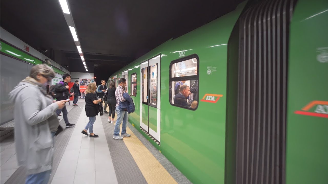 Italy, Milan, metro ride from Centrale FS to Gioia - YouTube