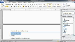 05 05  The Style Inspector & Reveal Formatting