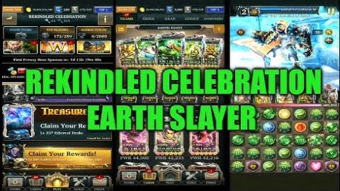 Legendary Game Of Heroes: Rekindled Celebration Team Testing/Event Gameplay (Earth Slayer)