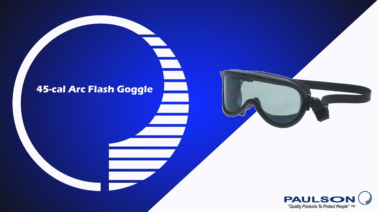 45-cal Arc Flash Goggles w/ Highly Transparent Nanoparticle Lens