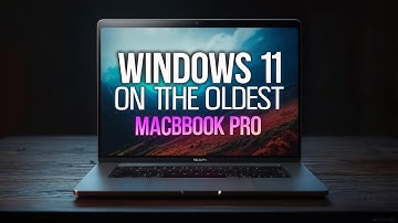 Windows 11 op een Vintage Macbook Pro