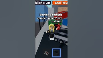 Beating a realistic camper in mm2 aim trainer!!