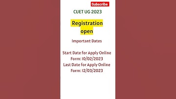 CUET 2023 Registration starts| Apply now #shorts #short #cuet #cuet2023 #newvideo #shortsfeed