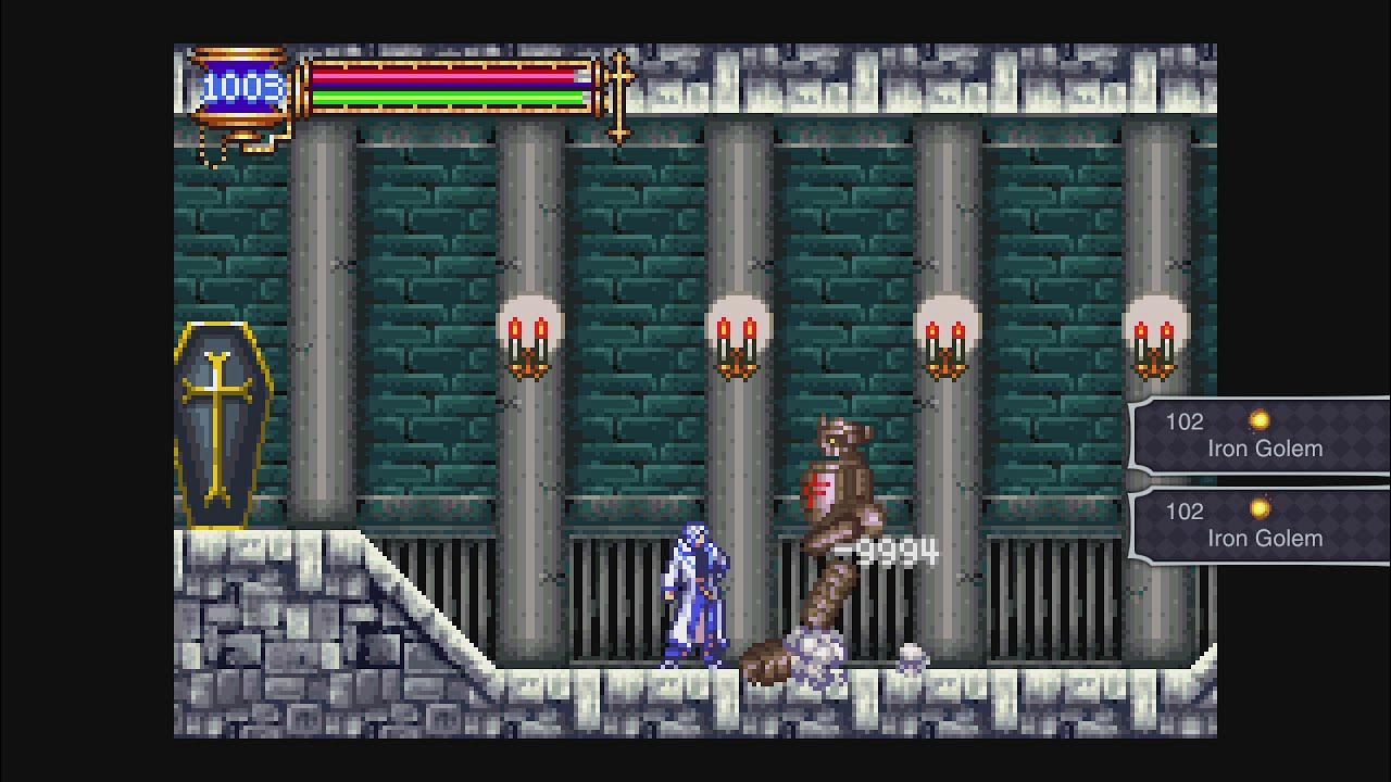 Castlevania Aria of Sorrow How to kill the Iron Golem YouTube