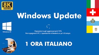 Italiana di Windows 10 Schermata di aggiornamento a 8K 4K HD 60 FPS 🖥️ Ciclo di 1 ora 2026