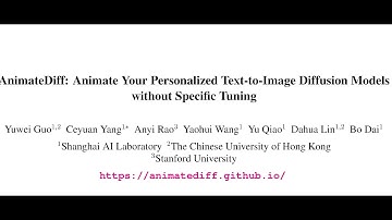 AnimateDiff: Animate Your Personalized Text-to-Image Diffusion Models without Specific Tuning