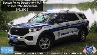 Boston Police Department MA Cruiser 5253 Showcase | 2025 Ford Police Interceptor Utility