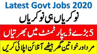 All Latest Jobs in Pakistan 2020 | Government Jobs 2020 Apply Online