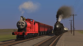 James The Red Engine & Frisco 1522 racing, then with Emily & Union Pacific 844 (Trainz 2019) screenshot 3