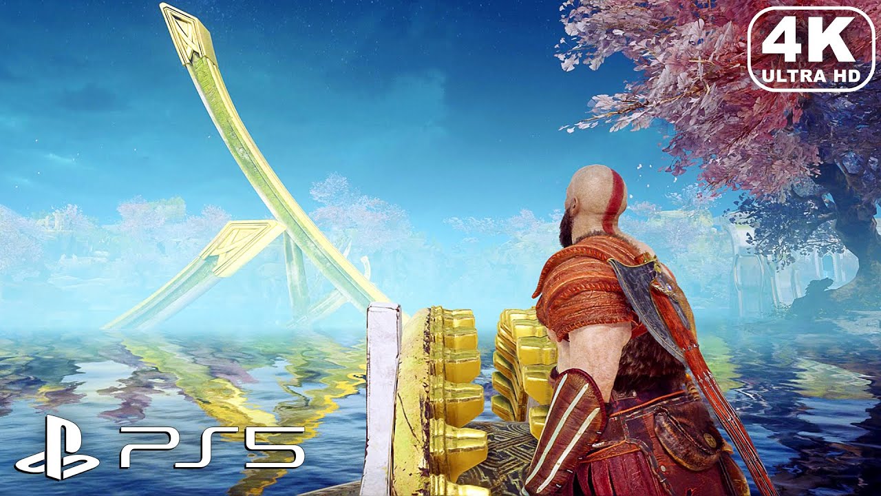 God of War PS5 Kratos & Atreus find a way into the Elven Temple (4K