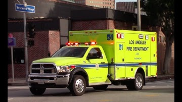 LAFD Rescue 51 Transporting