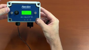 Oxygen Deficiency Monitor: How to Adjust the Sensor Reading/Value