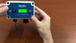 Oxygen Deficiency Monitor: How to Adjust the Sensor Reading/Value