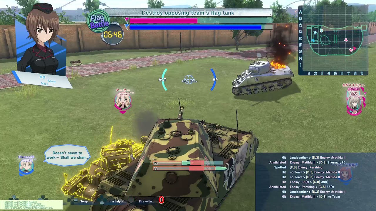 girls und panzer game Update New Girls und Panzer Dream Tank Match: Chaos Online!