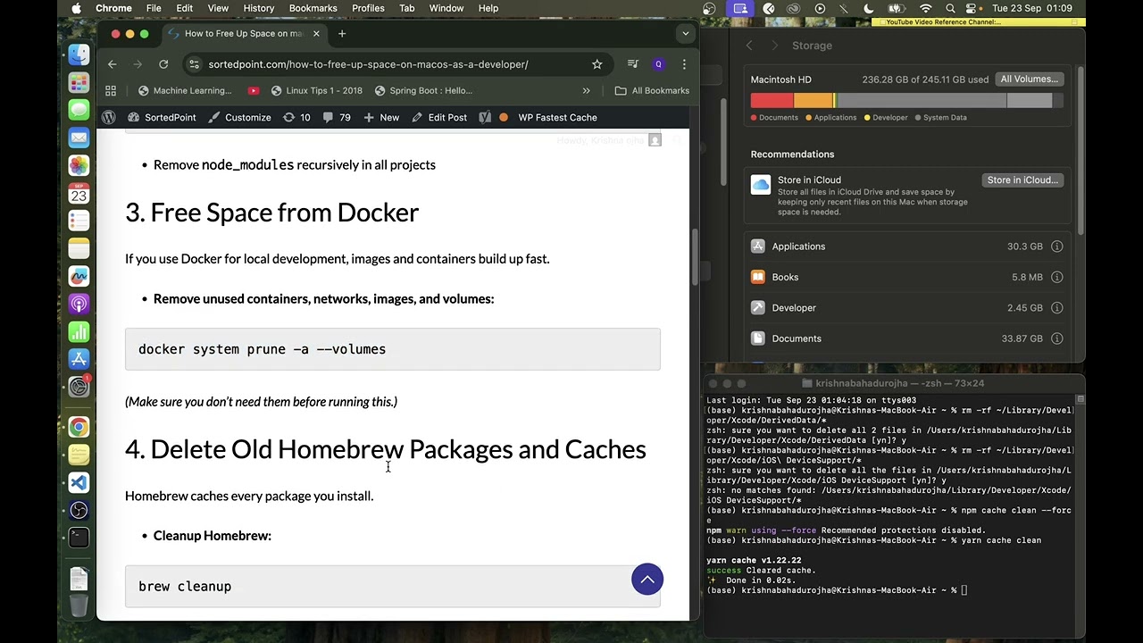 Как освободить место на macOS разработчику