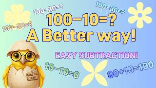 Grade 1 Math | Subtracting | Minus 10 Pattern | 100 − 10 = 90 | Eggy Pal Edu
