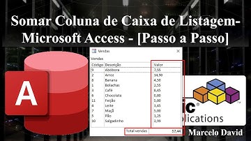 Somar Coluna de Caixa de Listagem - Microsoft Access - [Passo a Passo]