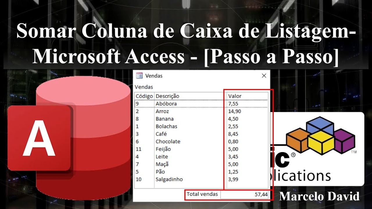 Somar Coluna de Caixa de Listagem - Microsoft Access - [Passo a Passo]