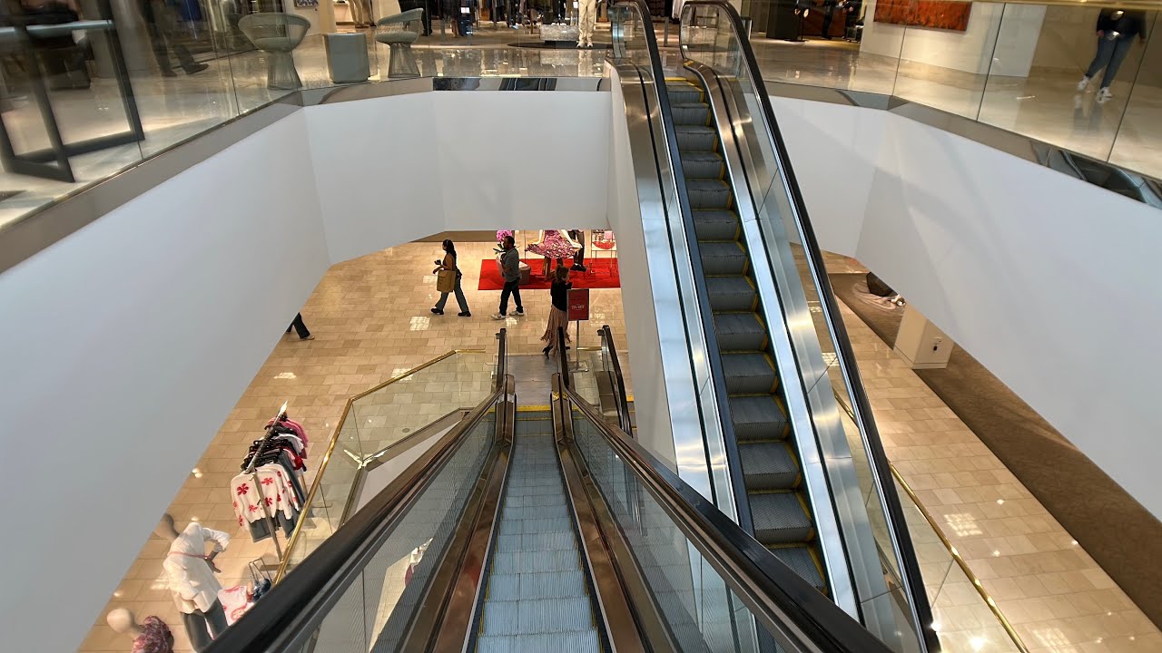 Montgomery Single-File Escalators @ Neiman Marcus, Stanford Shopping Center, Palo Alto, CA