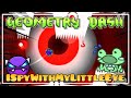 العودة إلى عالم الهندسة | Geometry Dash | ISpyWithMyLittleEye (شيطان سهل)