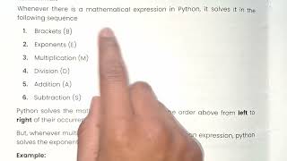 Python Computer Science - Arithmetic Operators....