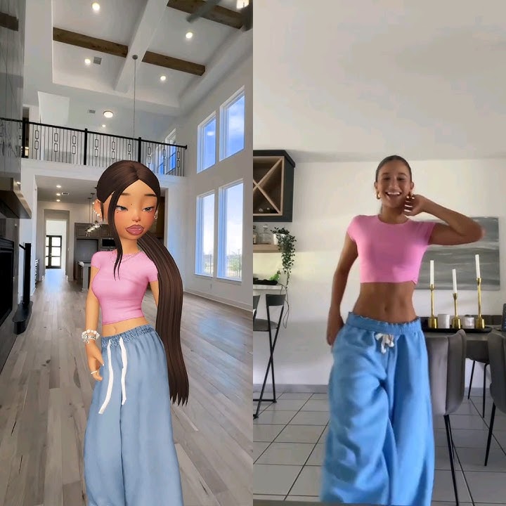 blue sweat pants girl tyla dance #zepeto #zepetofyp #tyladance #subscribe #like who did it best?