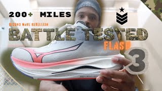 MIZUNO WAVE REBELLION FLASH 3: 200 MILES LATER! CATCH UP!