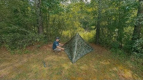 Tipi with a regular tarp!