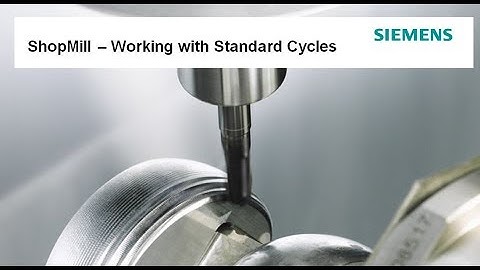 Working with Standard Cycles in ShopMill – SINUMERIK 840D Sl & 828D Milling 20160701 1804 1