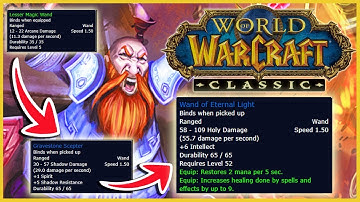 Classic WoW WAND Progression | Classic WoW Priest / Mage / Warlock Leveling Guide