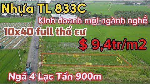 Cần bán mặt tiền 833C thuộc Tân Trụ Long An