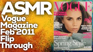 Gentle Whispering ASMR Page Flipping: Exploring the February 2011 Vogue Magazine , StevenAntonyASMR