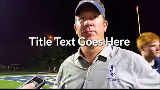 Archbishop Hoban head coach Tim Tyrrell following a 25-0 win over Buchtel