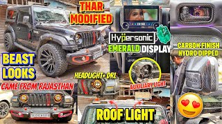 Highly Modified THAR 🤩✅ Mahindra Thar Modification ✅💯 with 360° Camera 🔥 #mahindrathar