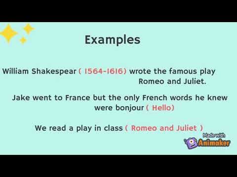 Punctuation: Parentheses and Brackets - Emma
