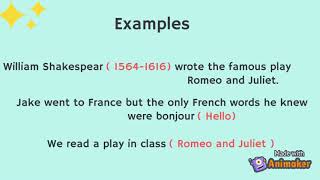 Punctuation: Parentheses and Brackets - Emma
