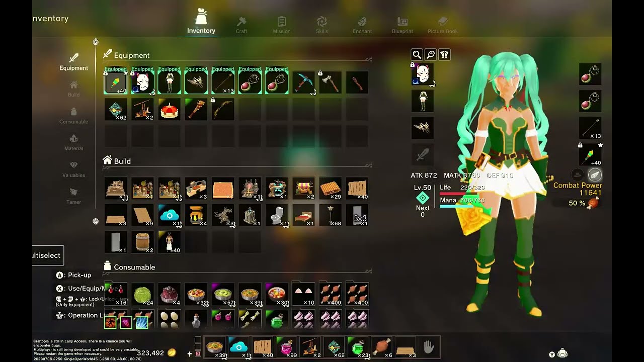 craftopia seemless map my early game magic build killing the dragon in 10 seconds